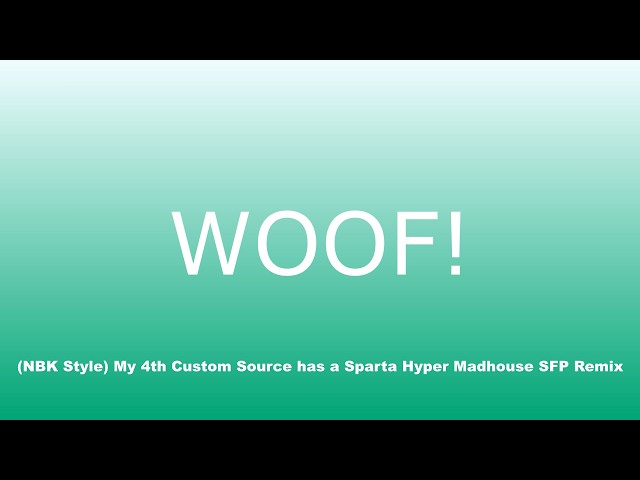 (NBK Style) My 4th Custom Source has a Sparta Hyper Madhouse SFP Remix