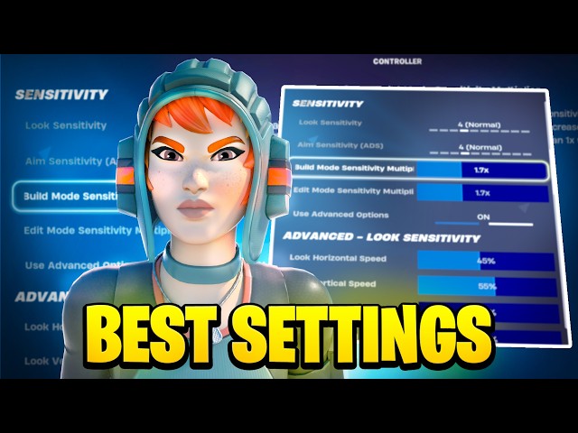 NEW Best Controller Settings + Sensitivity For Fortnite Chapter 7! (PS4/PS5/ХBOX/PC)