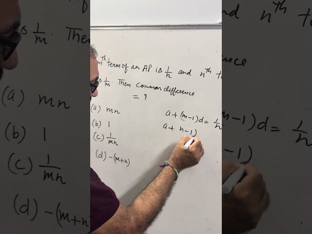 Arithmetic progression MCQ #shorts #boardexam2027 #maths