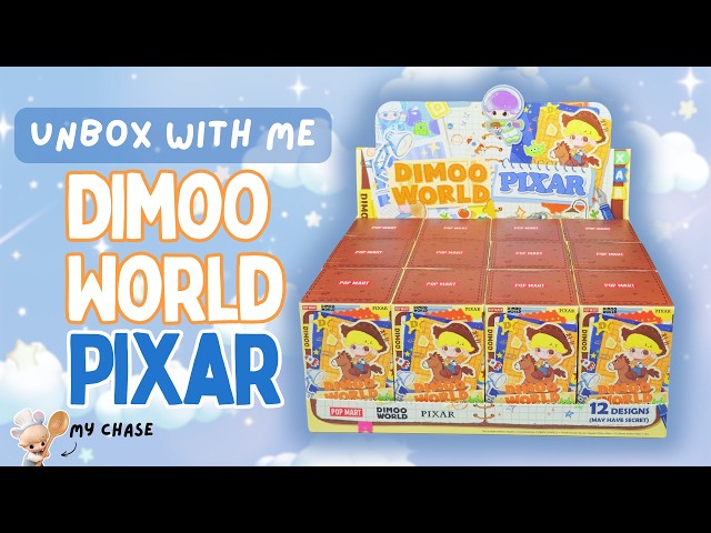 UNBOX WITH ME! ENTIRE CASE OF BRAND NEW DIMOO WOLRD x PIXAR COLLAB! (Figurines)