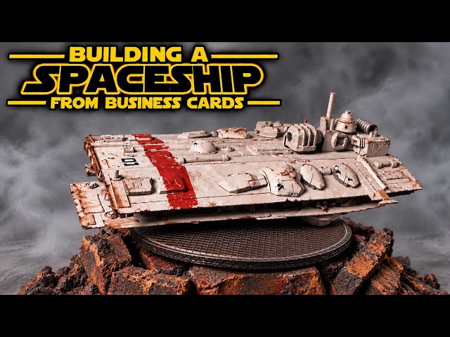 Can Business Card make a spaceship?.#tutorial. #scratch build # how to make