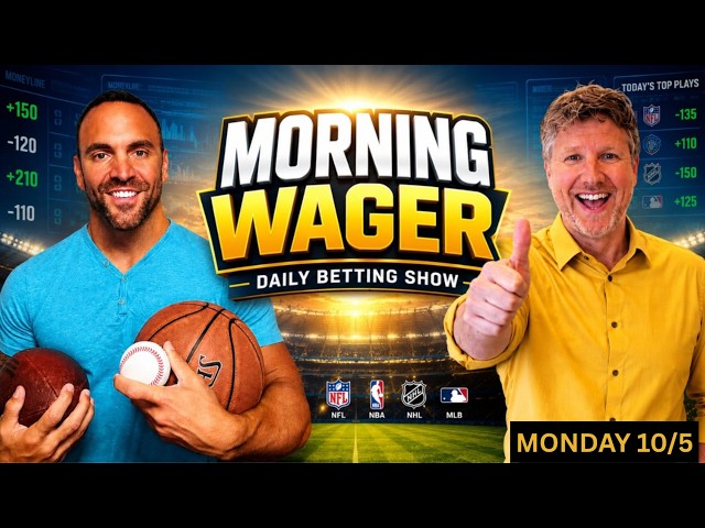 Monday Night Football Picks Today and ALDS Game 2 BEST Bets! The Morning Wager 10/5