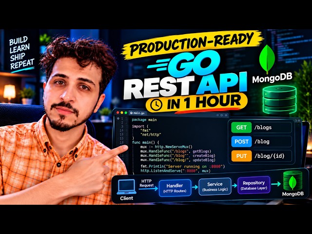 Learn Golang REST API Development in 1 Hour | Build a Production-Ready API with GoLang + MongoDB