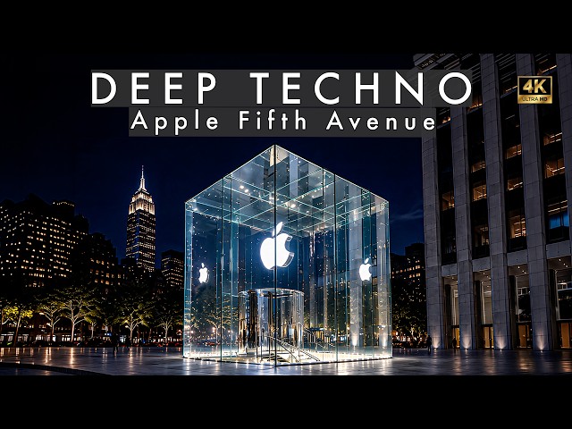 Deep Dub Techno Mix 2026 | Apple Fifth Avenue | Manhattan After Dark | Cinematic 4K Visuals