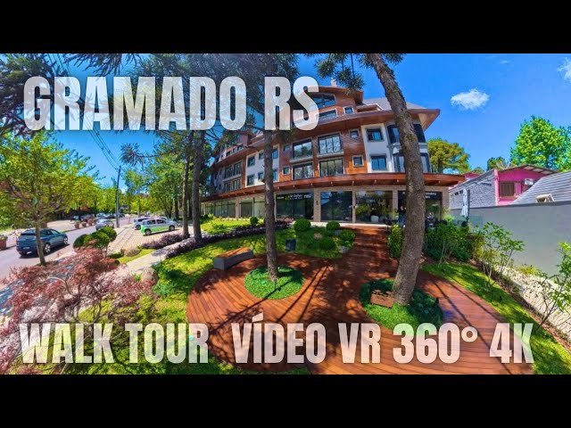 DISCOVER THE CITY OF GRAMADO | RIO GRANDE DO SUL | BRAZIL - WALK TOUR 360° VR VIDEO 4K