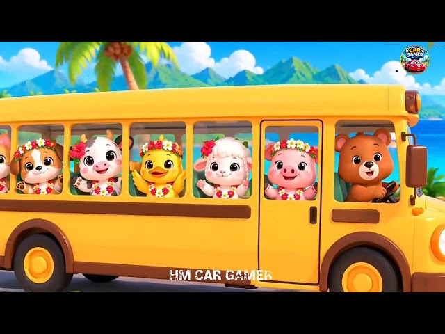 "Little Animals on the Bus" 🚌 Memorize 12 Animals in Seconds!