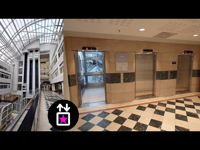 Stockholm, SWE: Modernised by KONE - KONE Scenic Traction Elevators at World Trade Center Stockholm