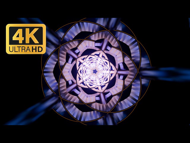 [4K] TV Screensaver - Futuristic Geometric Neon | 6 Hours - Free Download