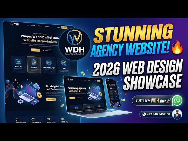 Stunning Digital Agency Website Design 2026 | Full Web Development Showcase