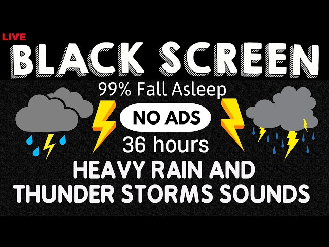🔴 Defeat Insomnia in 3 Minutes - Turn Off Racing Thoughts with Continuous Rain Sounds