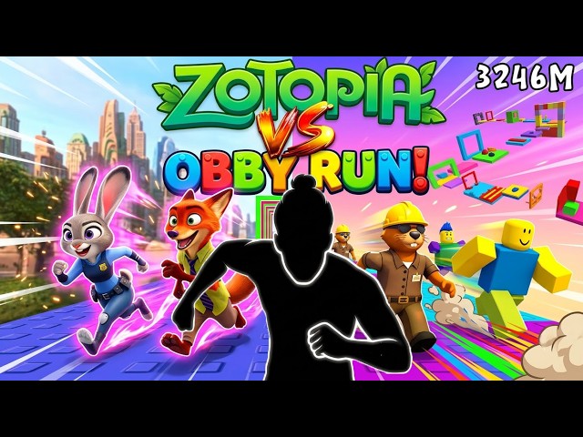 4K Immersive Interactive Warm Up丨Zotopia Vs Obby Run | Viral Challenge| Fun Workout | Full Body