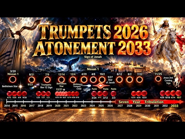 Feast of Trumpets Oct 11th 2026 Alignment to Atonement 2033! Trumpets Fulfilled 2026!?