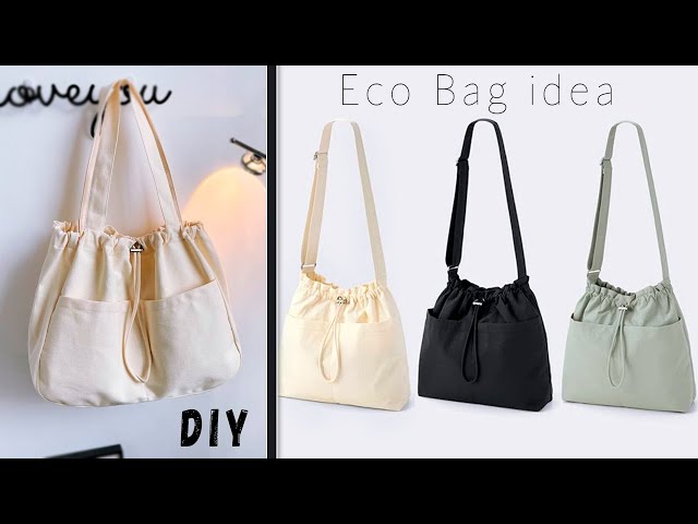 ECO DIY Tote Bag from Cotton Cloth making at home