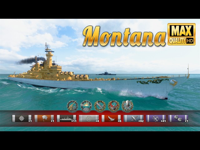 Battleship Montana dominates in the cyclone | World of Warships