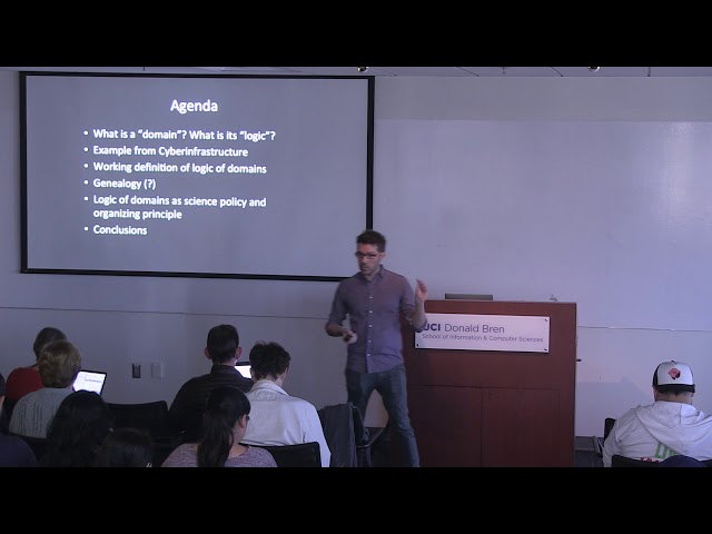 "The Logic of 'Domains' in Data Science" - David Ribes, University of Washington