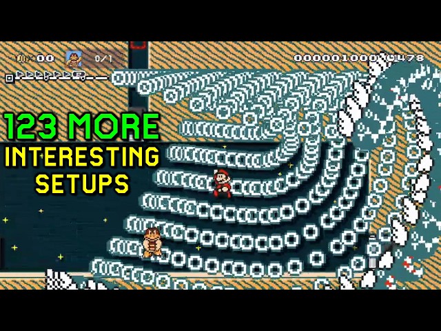 123 MORE interesting setups in Super Mario Maker 2!