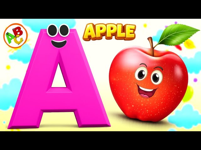  ABC Song | A is for Apple 🍎 | Learn ABC Phonics | Alphabet Learning for Kids
