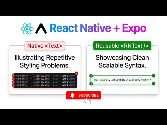 Build a Reusable Text Component in React Native + Expo 🚀
