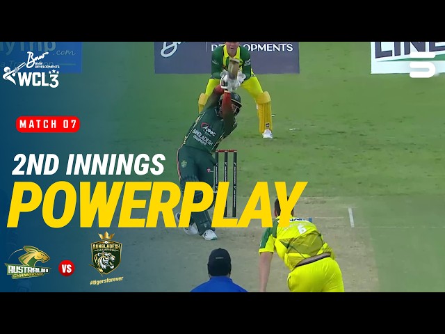 2nd Innings Powerplay | Australia vs Bangladesh | M7 | World Championship of Legends 2026 | M9O1H