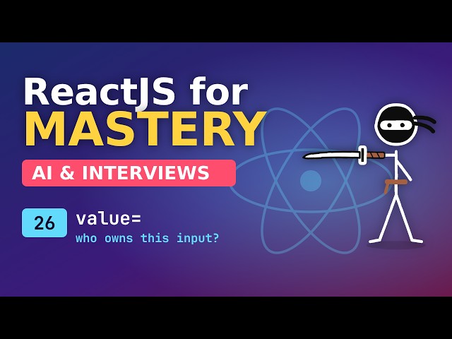 React for Mastery - AI and Interviews - 26 Controlled vs Uncontrolled