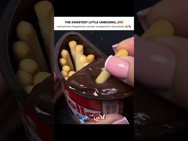 The Sweetest Little Chocolate Unboxing 🌚😛 #chocolate #shortsfeed #unboxing #shorts