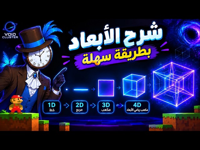 شرح الأبعاد بطريقة سهلة مع سوبر ماريو 🍄🌀 | Understanding Dimensions