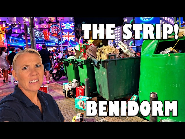 Benidorm - AFTER DARK - The STRIP on Friday Night in September