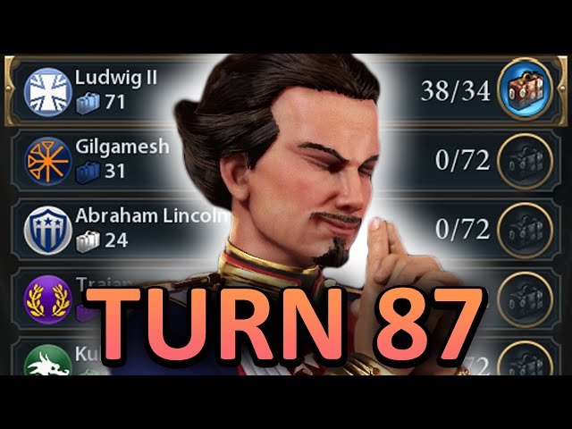 Ludwig II Is SO BROKEN In Civ 6 That I Won on Turn 87 on DEITY On STANDARD SPEED, Perfectly Balanced