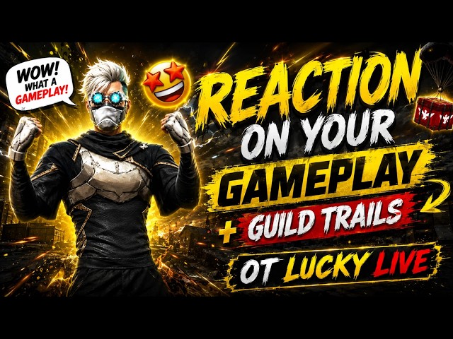 REACTION ON YOUR GAMEPLAY 🔥|| TELUGU FREEFIRE LIVE ||   #otluckyff #freefire #trending