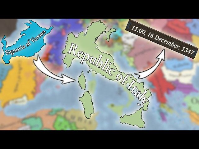 I Formed ITALY in JUST 10 YEARS as VERONA in EU5!