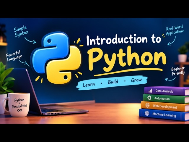 Introduction to Python | Python Basics for Beginners | Learn Python from Scratch