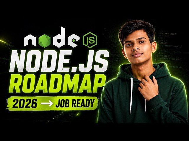 Node.js Roadmap 2026  | Beginner to Advanced Node.js Complete Roadmap