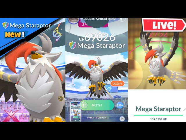 Hunting✨️Shiny Mega Staraptor Raid Invite in Pokemon Go