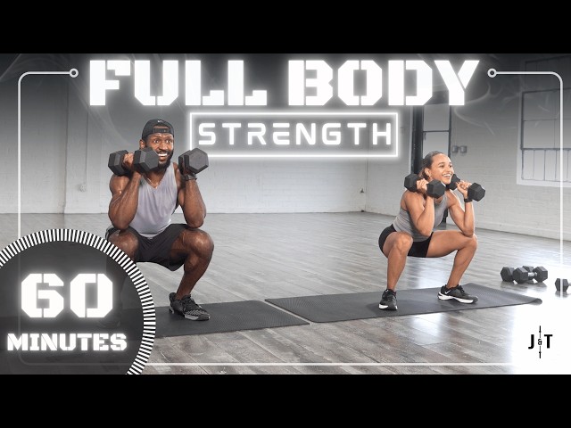 60 Minute Full Body Dumbbell Workout [Strength Training]