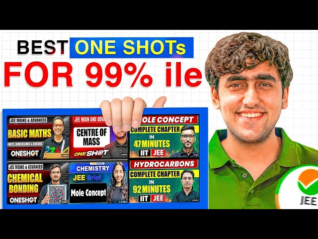 Best One Shots to get 99 Percentile in JEE🔥| JEE 2027 | JEE 2028 | IIT Bombay 