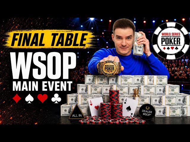 $10,000,000 for first place! WSOP final table — $85,000,000 prize pool