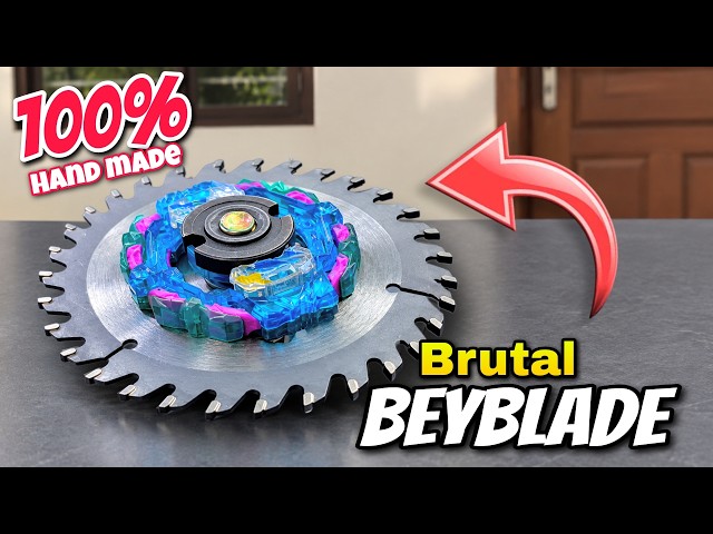 I made 100% brutal beyblade using HARDWARE material | pocket toon