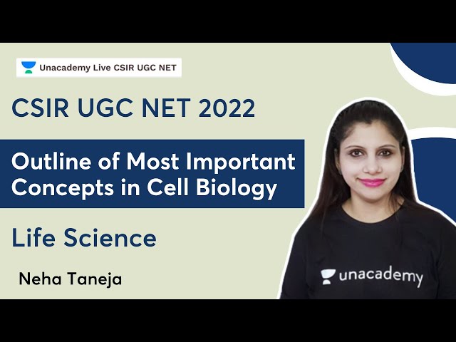 Outline of Most Important Concepts in Cell Biology | Life Science | Neha Taneja | CSIR UGC NET 2022