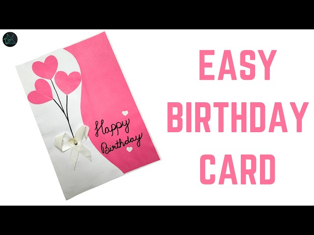 Simple A4 HAPPY BIRTHDAY GREETING CARD |GMRVS ARTS AND CRAFTS|