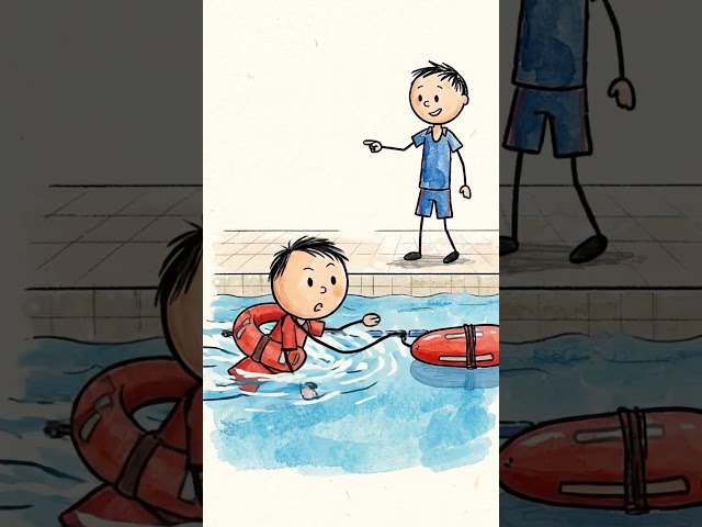 Lifeguard job 🛟🛟 #learning #stickman #animation
