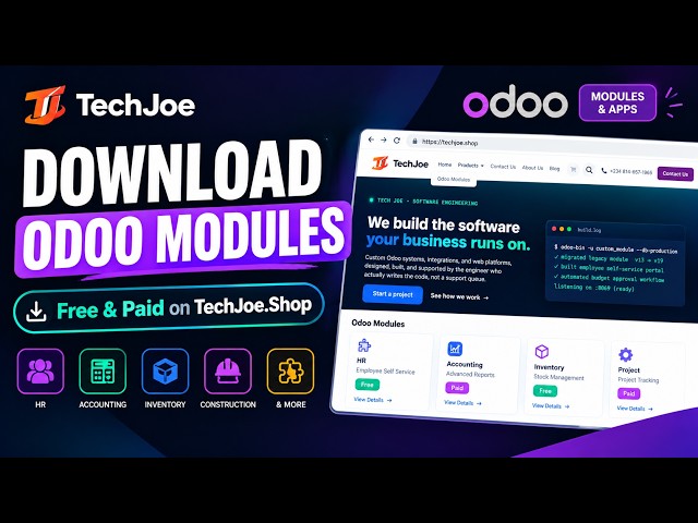 How to Buy, Download & Install Odoo Modules on TechJoe.Shop (Free & Paid)