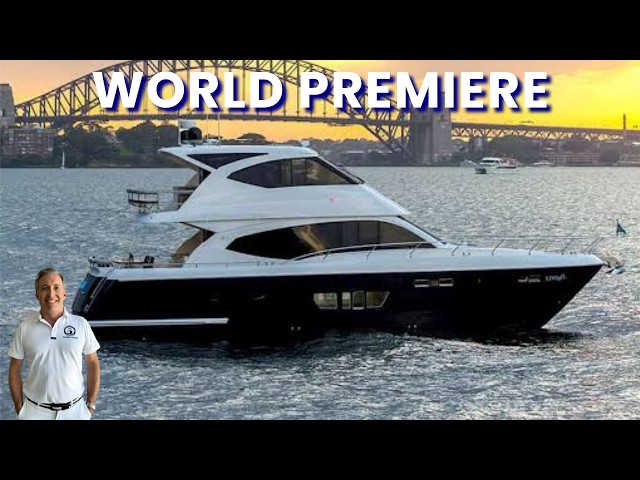 FIRST LOOK INSIDE NEW WHITEHAVEN 6000 FLYBRIDGE YACHT TOUR