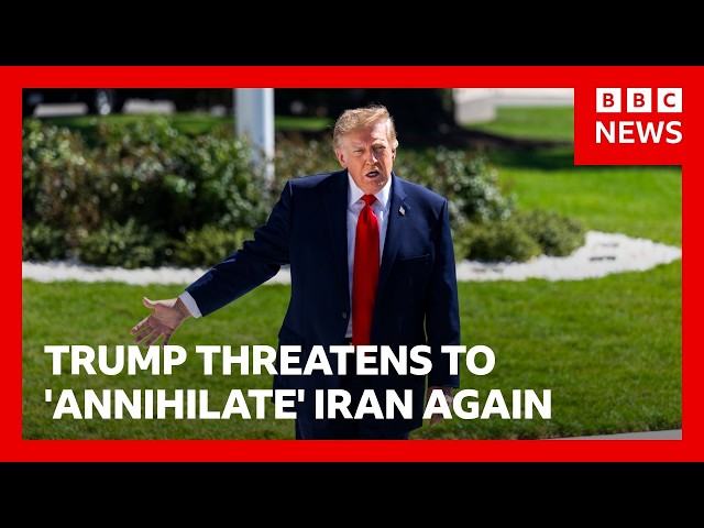 Donald Trump threatens to "annihilate" Iran again. But when? | BBC News