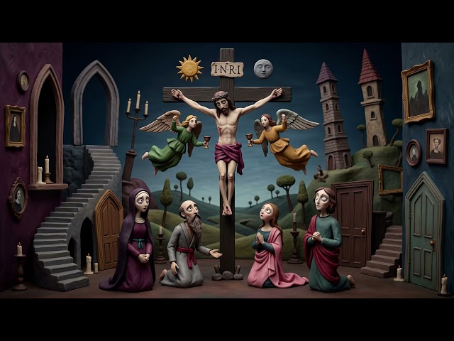 Claymation Versions of Famous Crucifixion Paintings #claymation #jesus #crucifixion