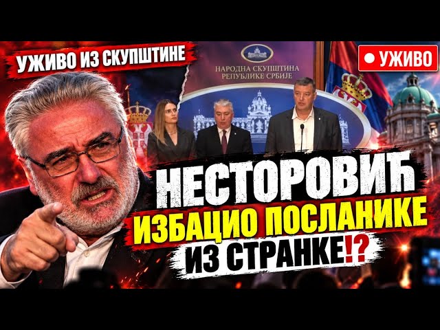 UŽIVO: Nestorović napravio haos!? Izbacio poslanike iz stranke MI snaga naroda pred izbore!? Vulin?