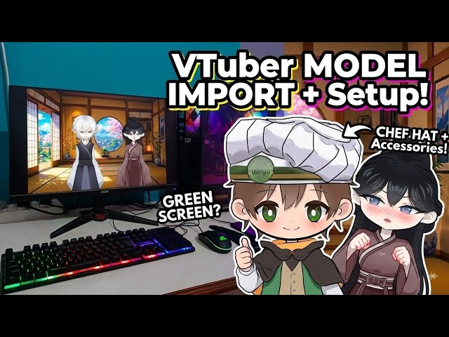 🔥Vtuber model import tutorial | ✨☘️make your steps easy, learn how to use vtuber model (phone/pc)