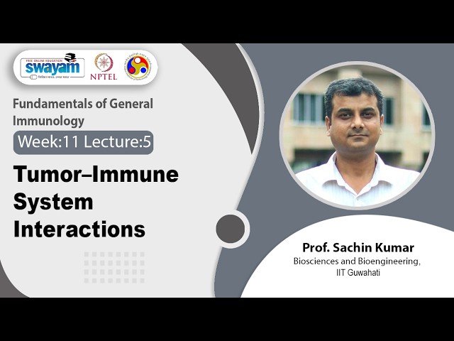 Lec 49: Tumor–Immune System Interactions