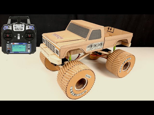 RC 4x4 Monster Truck | 4 wheel steering | Amazing Diy | Off road truck in action