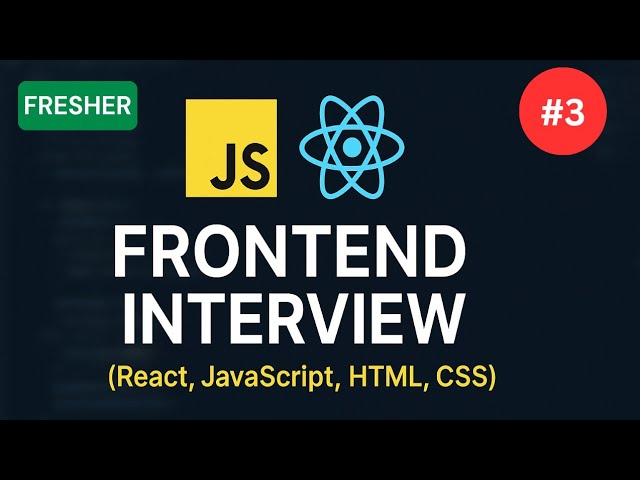 Frontend Developer Interview - 03 | ❌️ Rejected | JavaScript & React Interview Questions