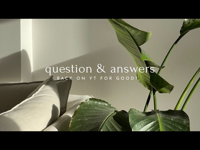 Q&A | minimalist mindset change, back online for good, aging with grace & more